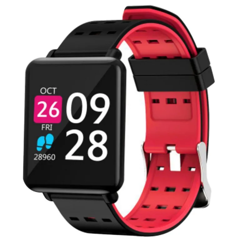 

HD Color Screen Smart Watch Wristband Health Heart Rate Blood Pressure Monitoring For Men Women
