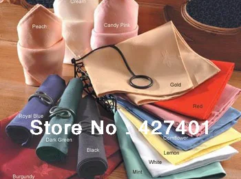 

Hot Sale High Quality 100% Polyester Plain White Napkin / Table Napkin / Hotel Napkin / Dinner Napkin 40x40cm