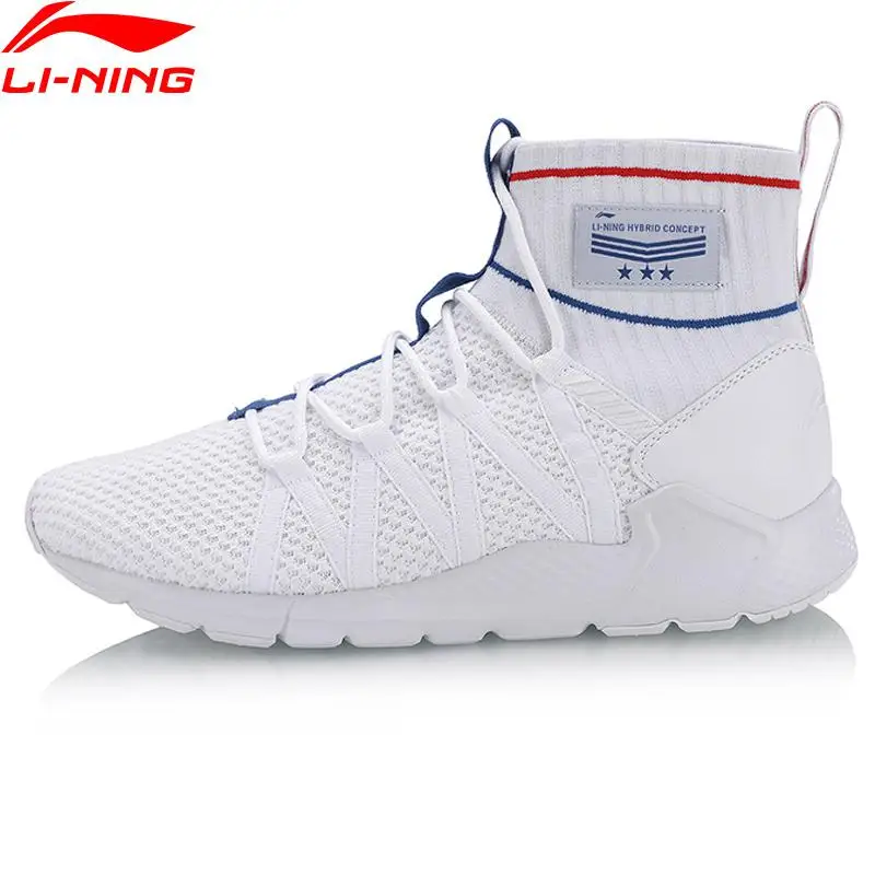 Li-Ning/мужская спортивная прогулочная обувь; поддерживающие кроссовки; устойчивые кроссовки с подкладкой; спортивная обувь для фитнеса; SJFM18 - Цвет: AGLN007 3H