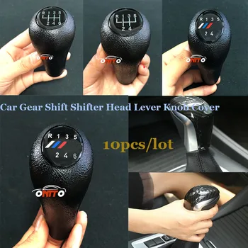 

Best Quality Wholesale 10pcs/lot Car-Styling Car Gear Shift Knob For BMW Auto Gear Shift Knob 5 /6 Speed Color Gear Head lever