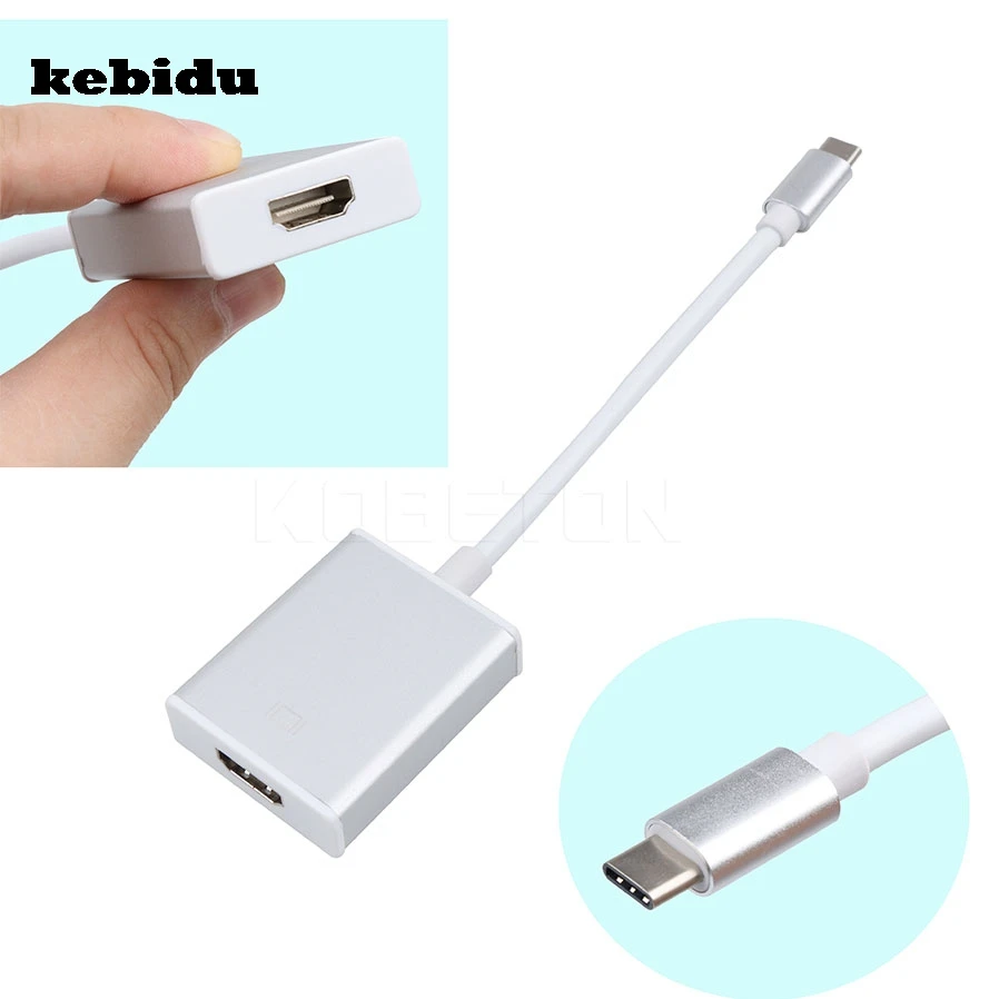 HOT USB 3.1 Type C USB-C to HDMI Adapter for Apple  Macbook/Chromebook Pixel/Dell XPS 13/Yoga 900/Asus Zen AIO/Lumia 950/950XL