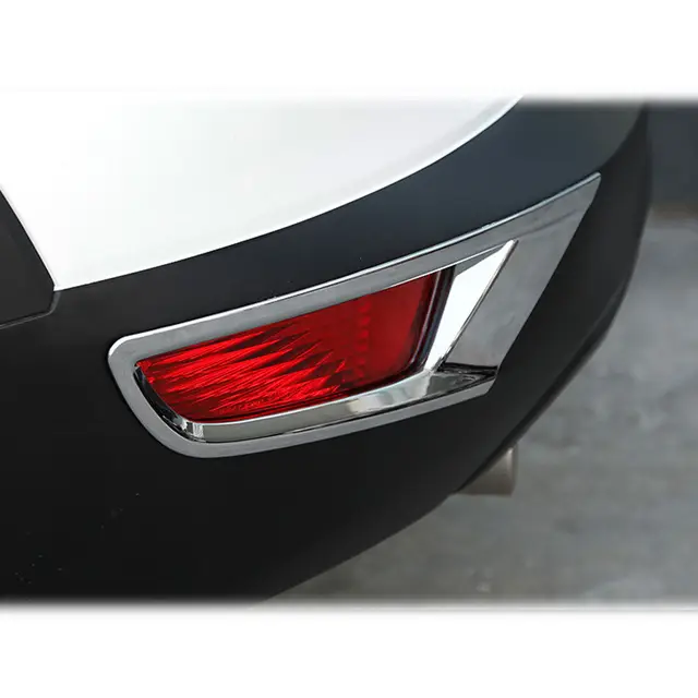 2x Car Rear Tail Fog Light Lamp Cover Trim Frame Chrome ABS For Mazda