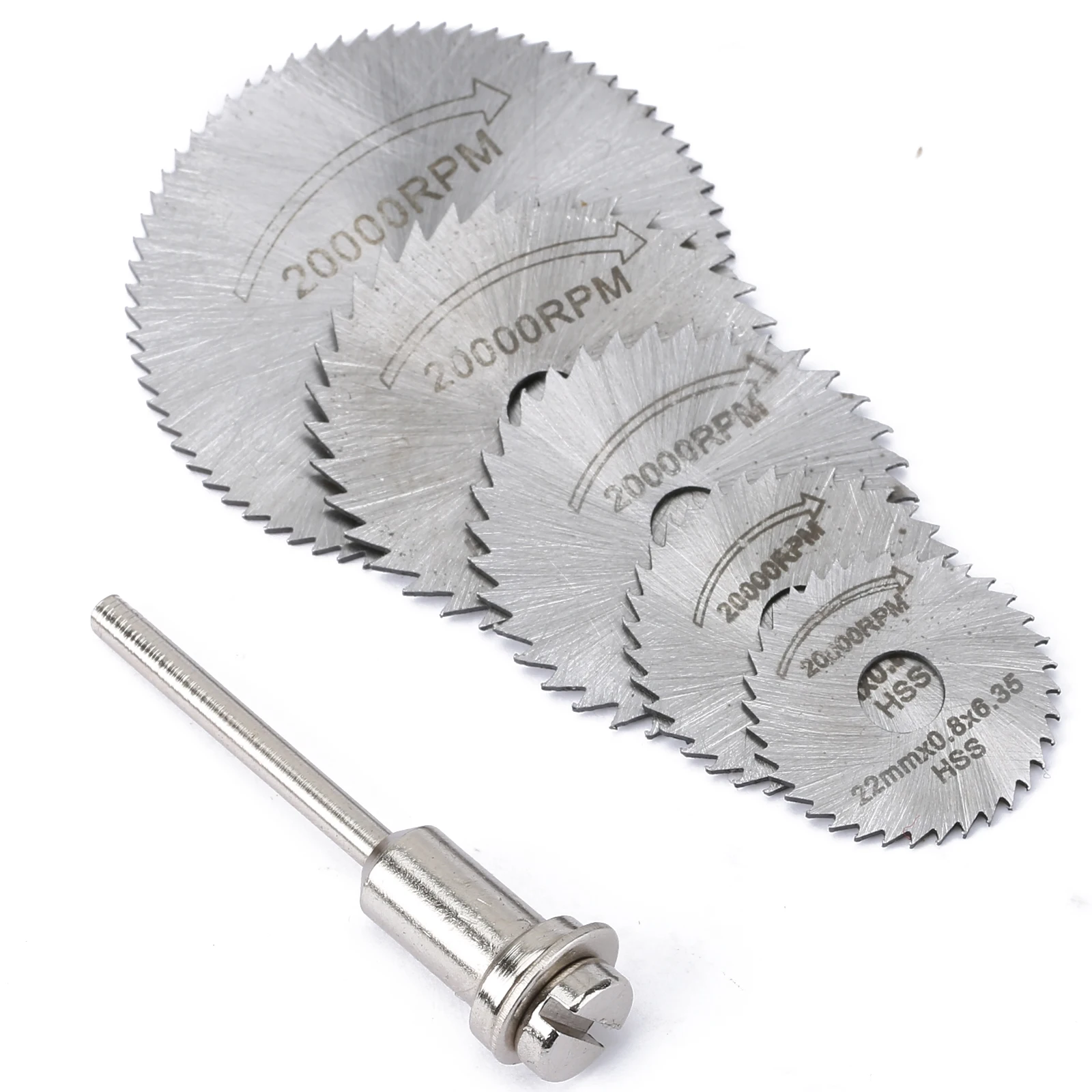 

6Pcs Dremel Accessories Rotary Tool Mini Drill HSS Circular Saw Blades Cutting Discs Wood Cutting Power Tool 22/25/32/35/44mm