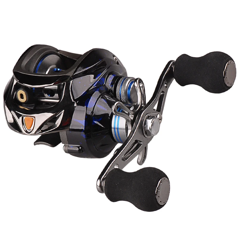 DMK 12 + 1 BB 6.3: 1 215 جرام اليد اليمنى الأزرق اللون جولة Baitcasting الصيد بكرة SC120LE-X1 Carretilhas دي Pescaria Pesca الكارب بكرة