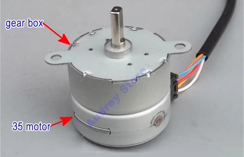Новый 35BY412 DC12V 4 фазы постоянного магнита торможения шаговый двигатель 150mN. m