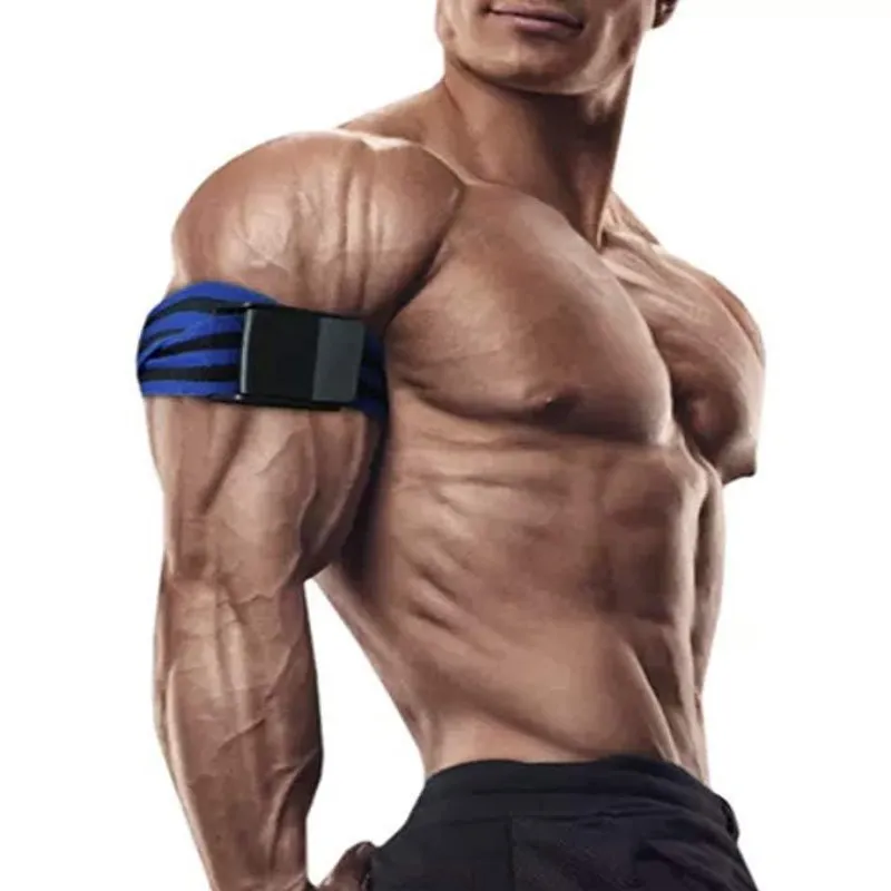2 Pieces/Set Fitness Gym BFR Bands Arm Muscle Exercise Blood Flow Restriction Occlusion Training Belt Body-building Arm Strap