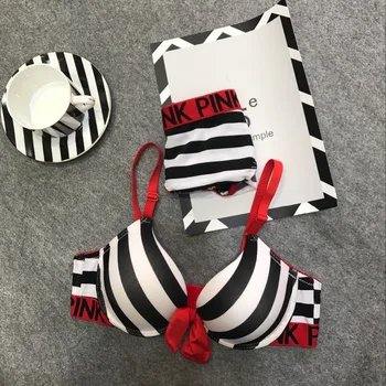 

new lace bra brief set push up bra sexy girl stripper for women underwear set front closure