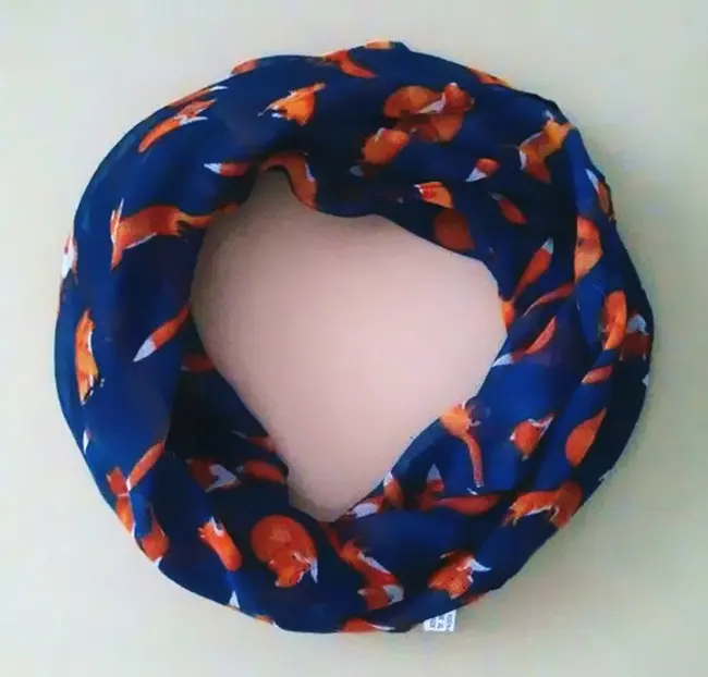 Children Scarf 8 Colors Baby Collar Neckkerchief Fox Print