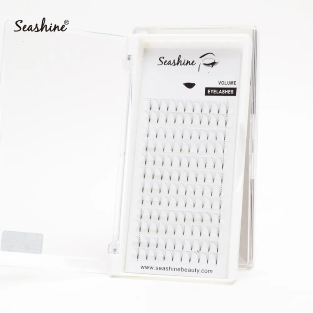 

Seashine Short Stem Eyelash Wholesale Short Roots 5D Premade Fans Individual Eyelash False Lash Eyelash Extension Free Shipping