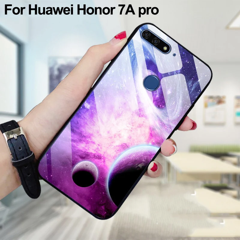 5 7 &quotдля Huawei Honor 7A pro Чехол из закаленного стекла задняя крышка Honor7A для 7Apro