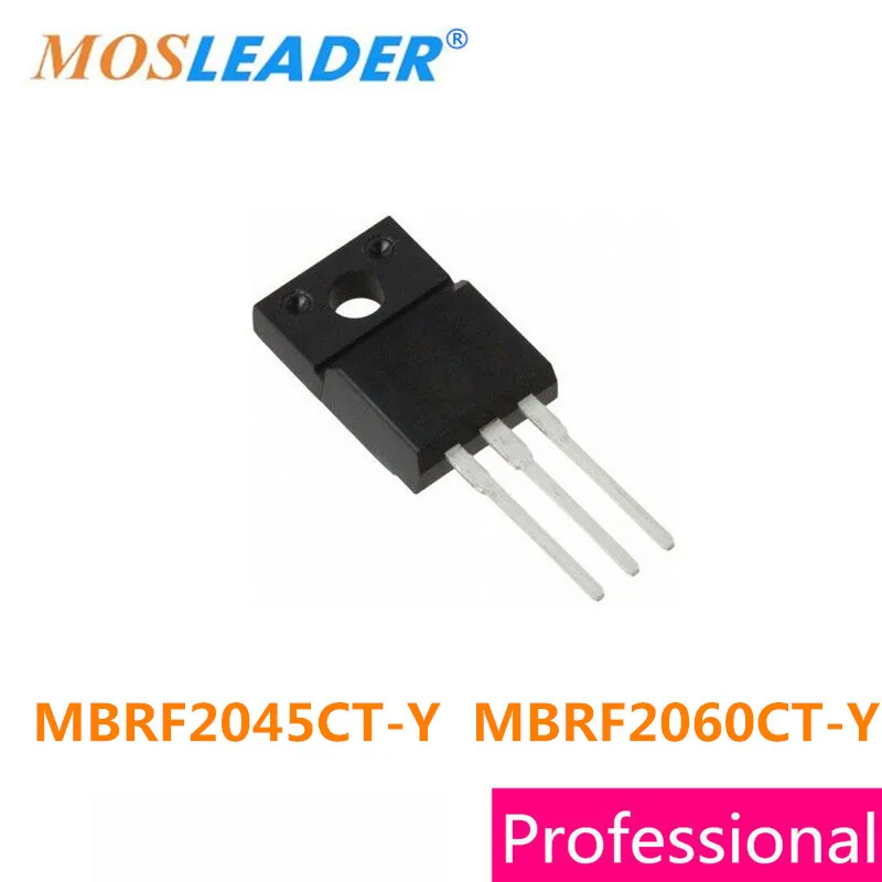 

Mosleader, 50 шт в наборе, TO220F MBRF2045CT-Y MBRF2060CT-Y высокого качества