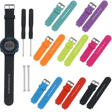DHL 100 шт/партия силиконовый сменный ремешок для наручных часов Ремешок для Garmin Forerunner 230/235/630/220/620/735 с инструментами