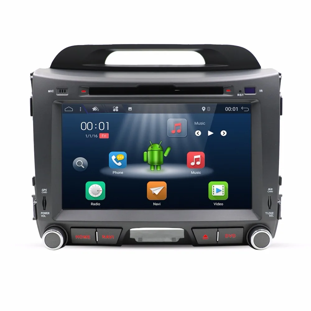 Android 7 1 Quad core font b car b font dvd for KIA sportage 2011 2012