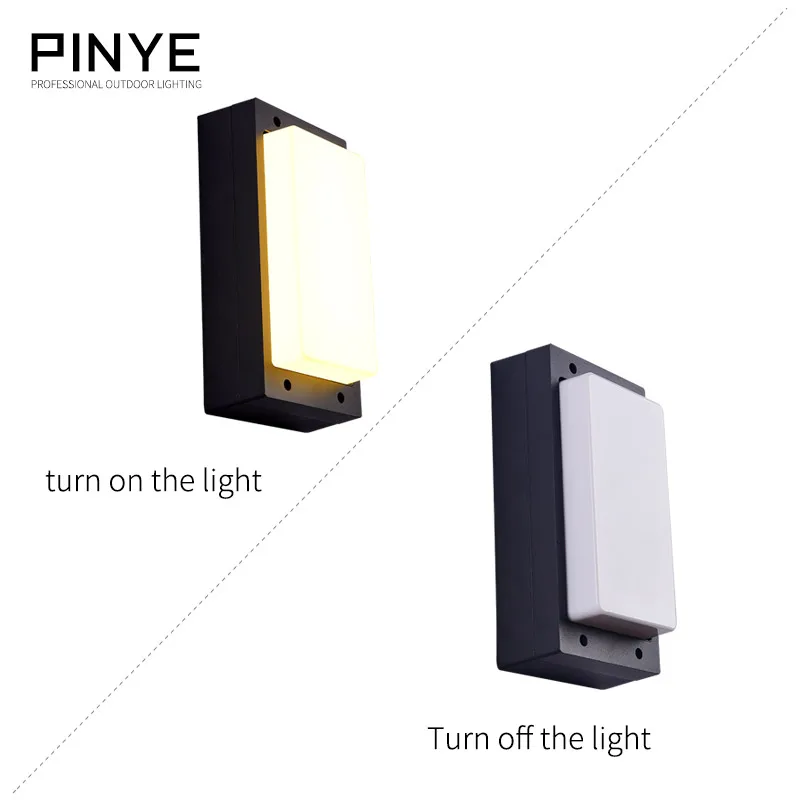 

PINYE 18W LED Wall Lamp Lighting Modern Waterproof LED Wall Lamp Courtyard Garden Light Outdoor Warm Lighting PY007