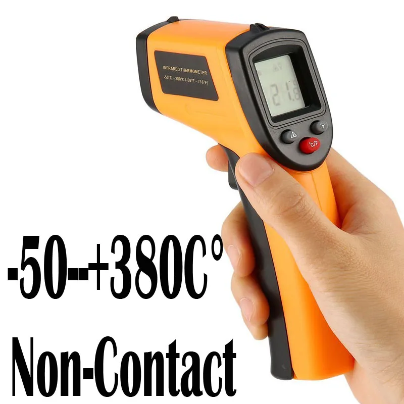 

Non-Contact Digital LCD ir laser Thermometer Infrared Gun IR Laser Point Thermal Infrared Imaging fridge Temperature Handheld