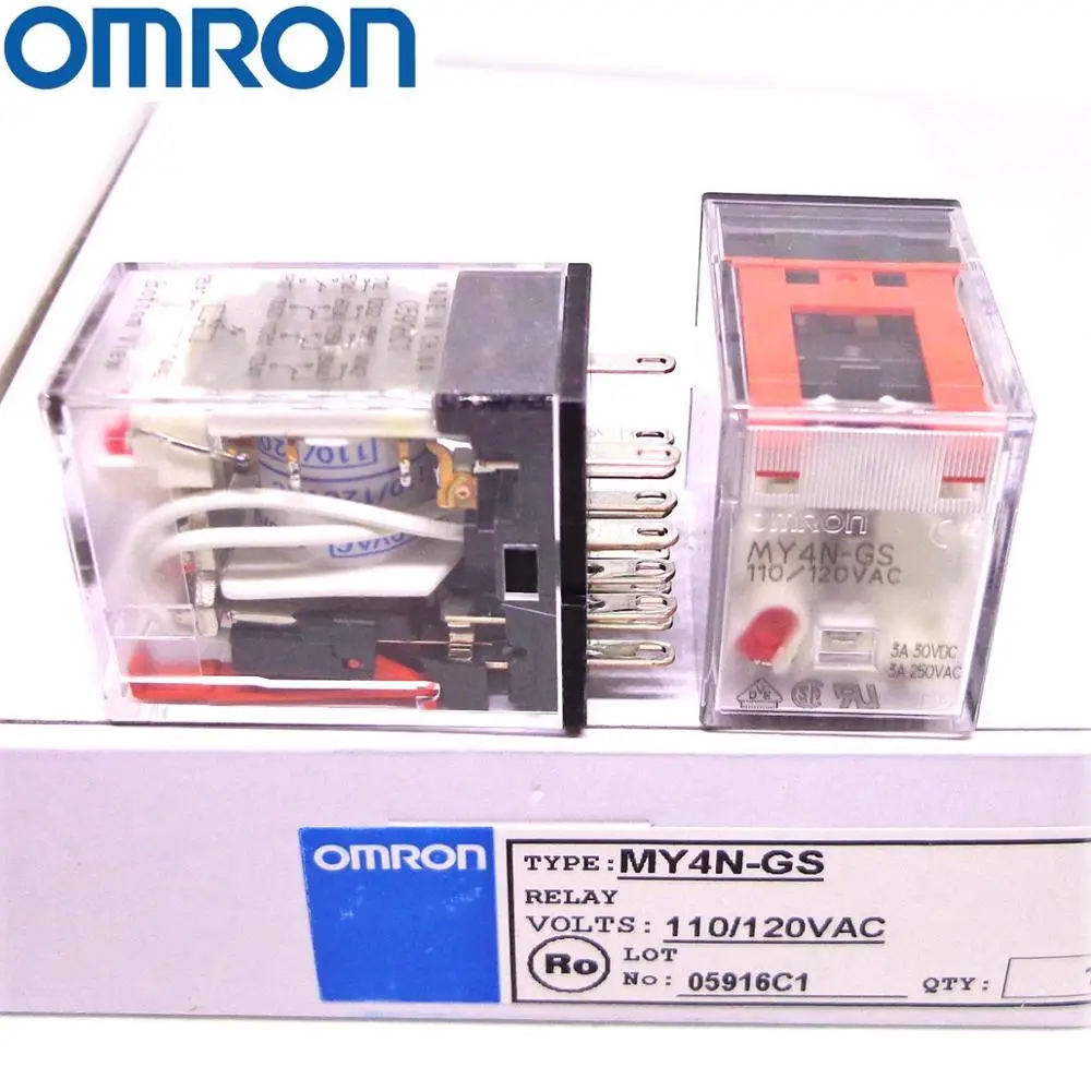 OMRON Реле MY2N-GS MY4N-GS 110 V/120VAC 24VAC 110VAC абсолютно и реле