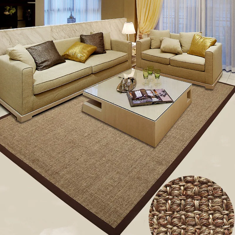 Rectangle Carpet Rugs Latex Backing Sisal Living Room Carpet Rugs Latex Backing Sisal