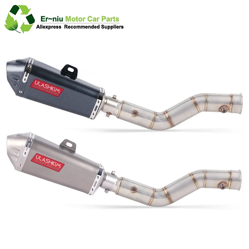 

Motorcycle Exhaust Muffler Escape Middle Link Contact Pipe Full System Slip On For yamaha YZF R1 1000 YZF1000 YZF-R1 2009~2015