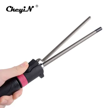 

9mm Rotating Hair Curler Titanium Curling Iron Wave Wand Machine Curly Hair Weave Styler Sticks Machine Magic Salon Roller