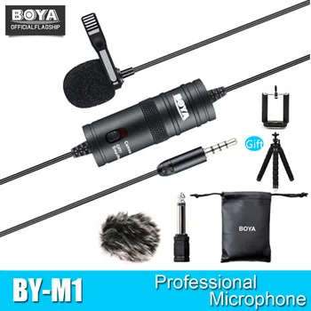 BOYA BY-M1 Omnidirectional Lavalier Condenser Recording Microphone For Canon Nikon Sony IPhone 8 8 Plus 7 7 Plus DSLR Camcorder
BOYA BY-M1 Omnidirectional Lavalier Condenser Recording Microphone For Canon Nikon Sony IPhone 8 8 Plus 7 7 Plus DSLR Camcorder