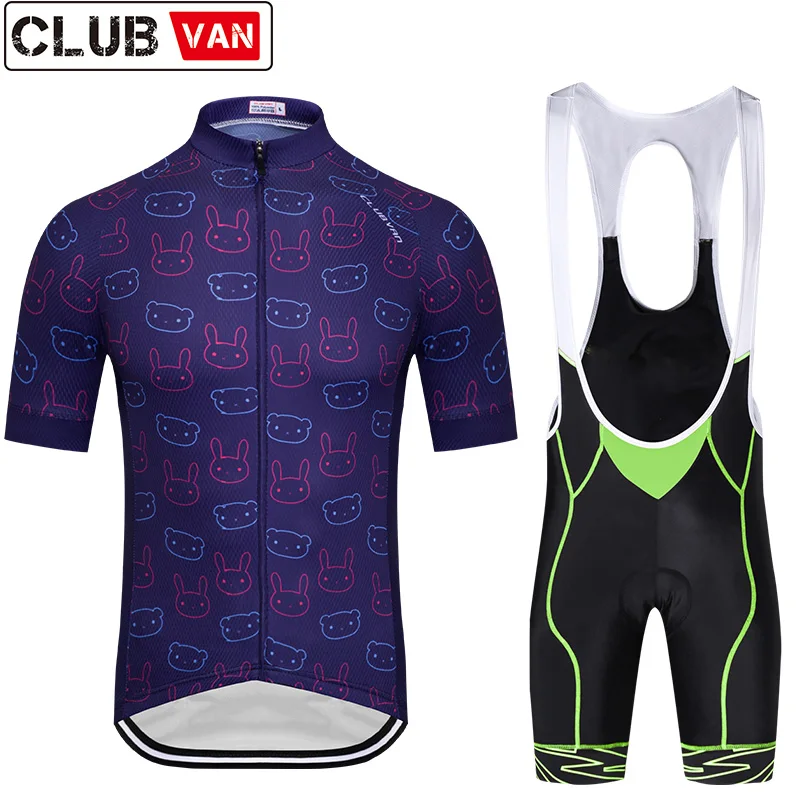 CLUBVAN New 2018 team  cycling jersey bike shorts set Ropa Ciclismo quick dry mens pro cycling wear bicycle Maillot Culotte