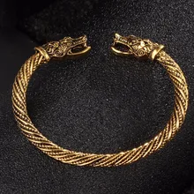 Новинка, браслеты с подвесками из нержавеющей стали для женщин и мужчин, серебряный золотой браслет с драконом и браслет, модные ювелирные изделия, подарок