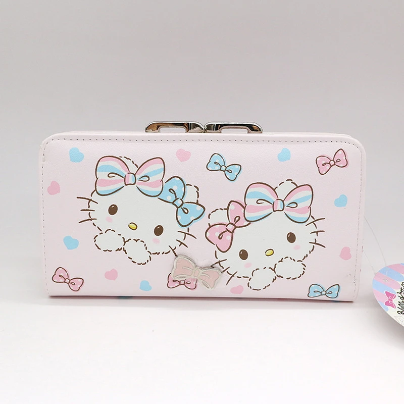 

Free shipping Genuine Hello kitty wallet female purse money wallet High quality PU womens wallets and purses cat bag