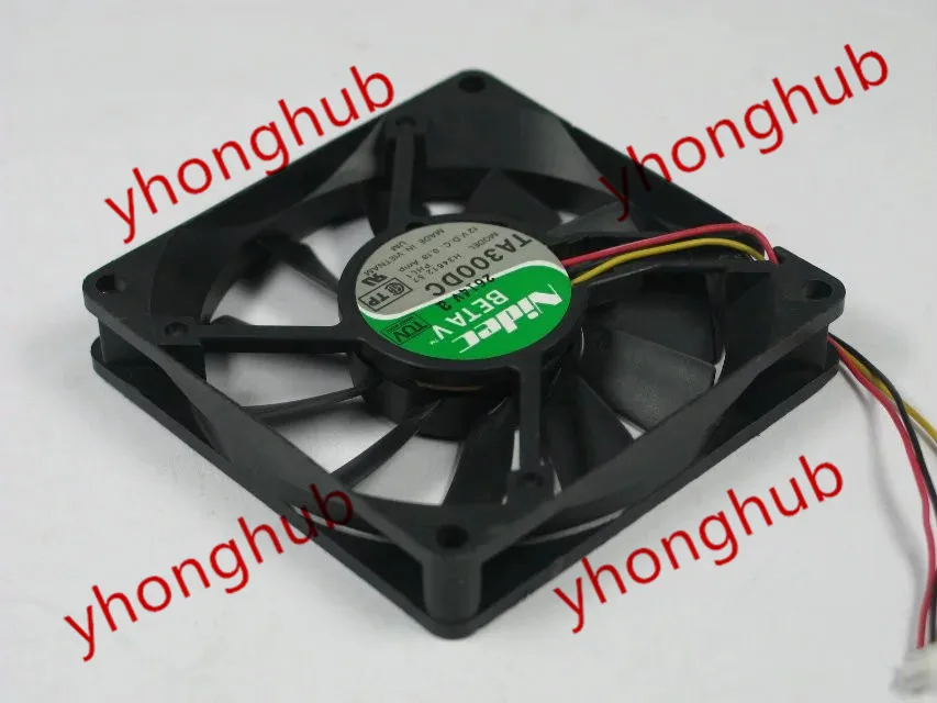 

Frss shipping for NIDEC TA300DC PHL1 DC 12V 0.18AMP 3-wire 4-pin 80x80x15mm Server Square fan