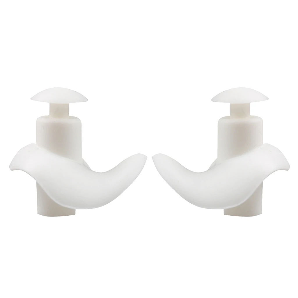 Silicone Swimming Earplugs Comfortable Waterproof Ear Plugs with Protective Case for Showering Sleeping Noise Reducing 