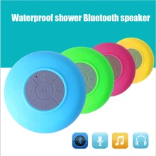 promotion Water Resistant mini portable Shower Bluetooth Speaker with Sucker Support Hands-free Calls Function for Mobile Phone