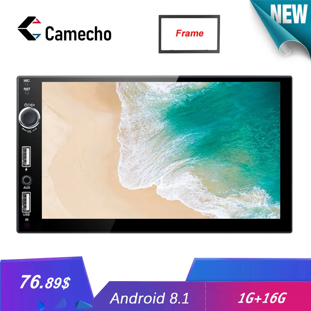 Camecho Android 8 1 2Din автомобильный Радио gps навигация Мультимедиа Видео плеер 7 ''HD