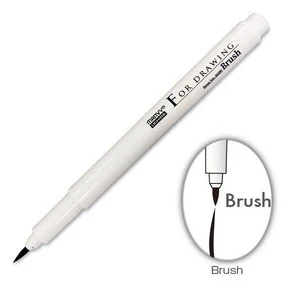 6 PCS Japan Imported Ilustrating Cartoon Design Sketch Brush Marker Pen Grey Brown Water Based Permanent Ink Arte Marcadores|brush marker|brush