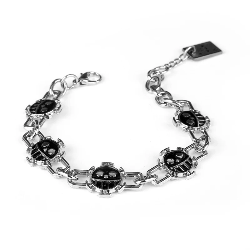 

dongsheng Cosplay Jewelry Chriatmas Gift Anime One Piece Bracelets Smile Face Skull Dog Tag Charm Bracelet Bangles for Fans-25