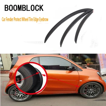 

BOOMBLOCK 25cm Car Fender Wheel Hub Eyebrow Decoration Stickers For Mazda Toyota Avensis C-HR Peugeot 307 407 308 Alfa Romeo 159