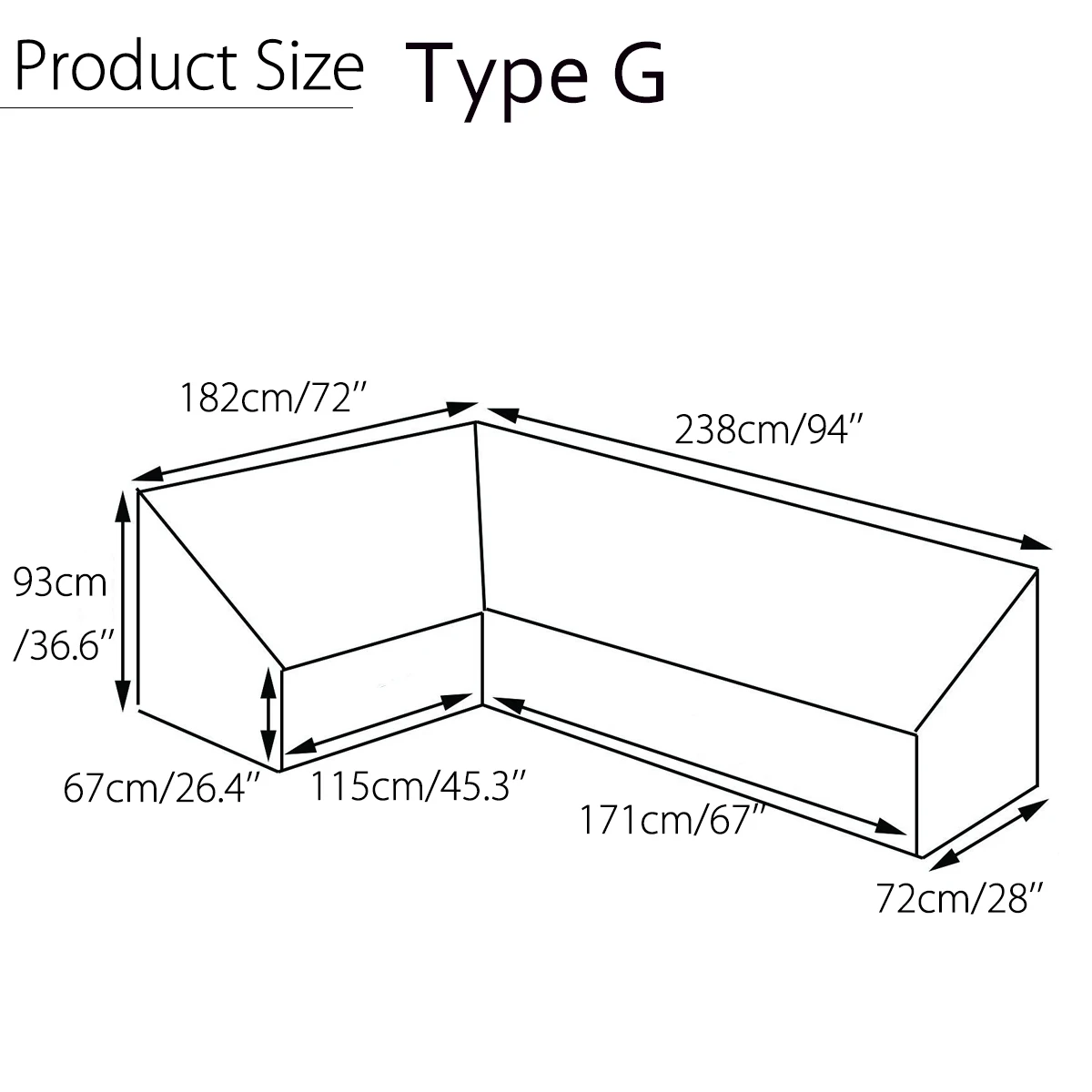 Outdoor Garden Furniture Cover Waterproof L Shape Furniture Cover Sofa Rain Dust Cover Wicker Sofa Set Protection Cover Cloth All Purpose Covers Aliexpress