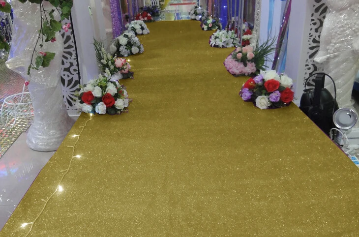Самая популярная церемония открытия свадьбы с нетканым ковром для ковров свадебный реквизит материал ткани