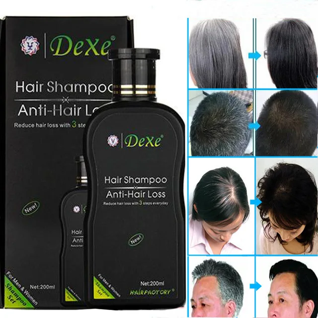 

200ml Anti-hair Loss Chinese Herbal Hair Growth Product Dexe Hair Shampoo Set Prevent Hair Treatment For Men & Women
