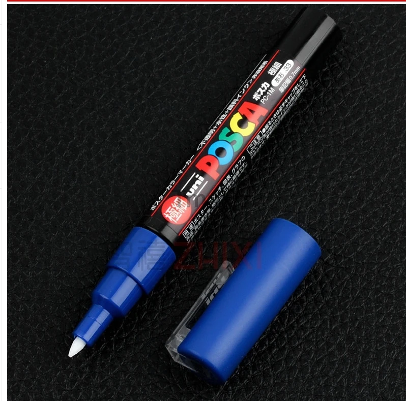 12 цветов Набор Мицубиси уни Posca PC-1M маркеры для рисования-очень тонкие пулевые Tip-0.7mm художественные маркеры для офиса и школы