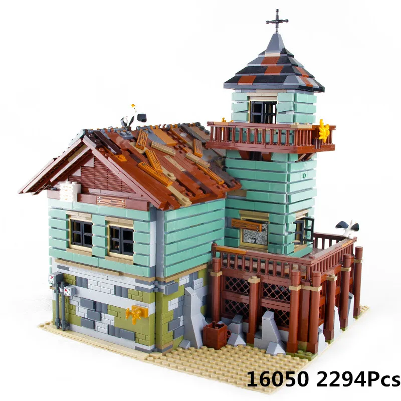 

Lepin 16050 Genuine 2109Pcs MOC Series The Old Fishing Store Set Building Blocks Bricks Educational LegoINGlys 21310 Birthday