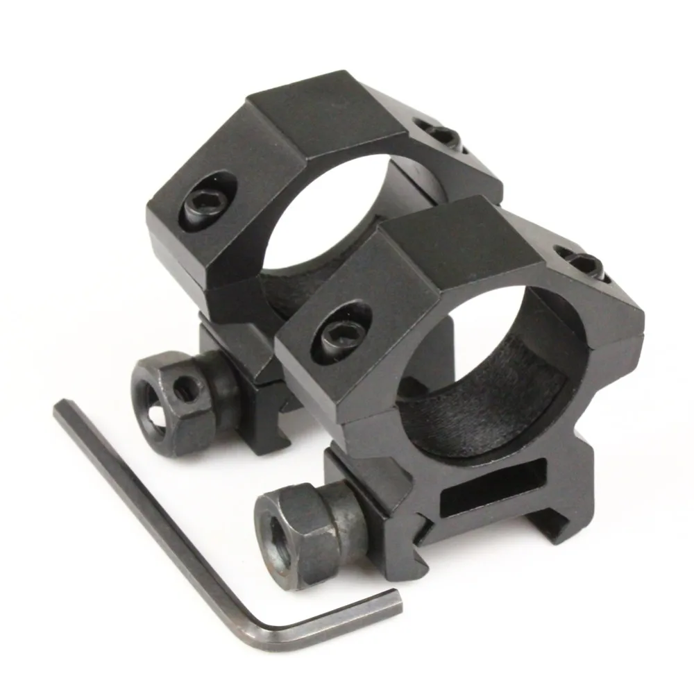 2 Pcs Medium Profile For 20mm Weaver Picatinny Rifle Scope Mounts 25