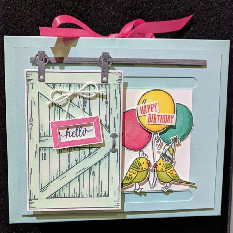 

YaMinSanNiO Barn Door Metal Cutting Dies New 2019 Christmas for Scrapbooking Card Making Album Dies Punch Stencil DIE CUT Gift