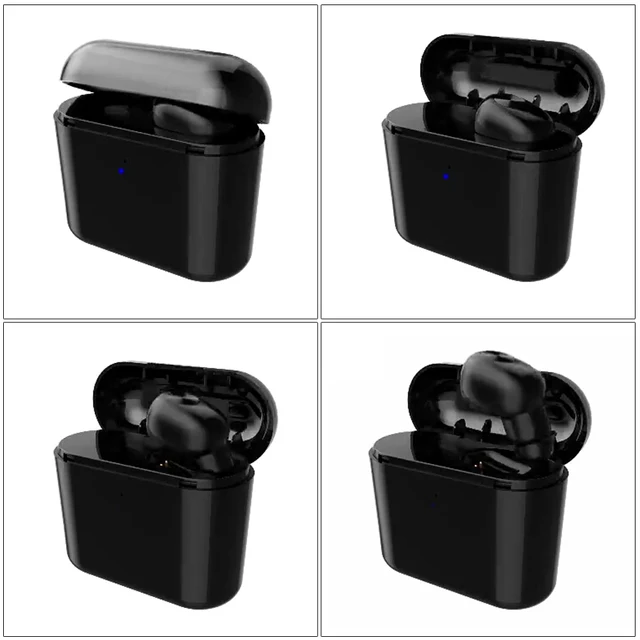 Wireless Bluetooth 4.2 Headphones Mini Invisible Earphone Stereo Music Headset Earpiece Charging Box Hands-free w/ Mic