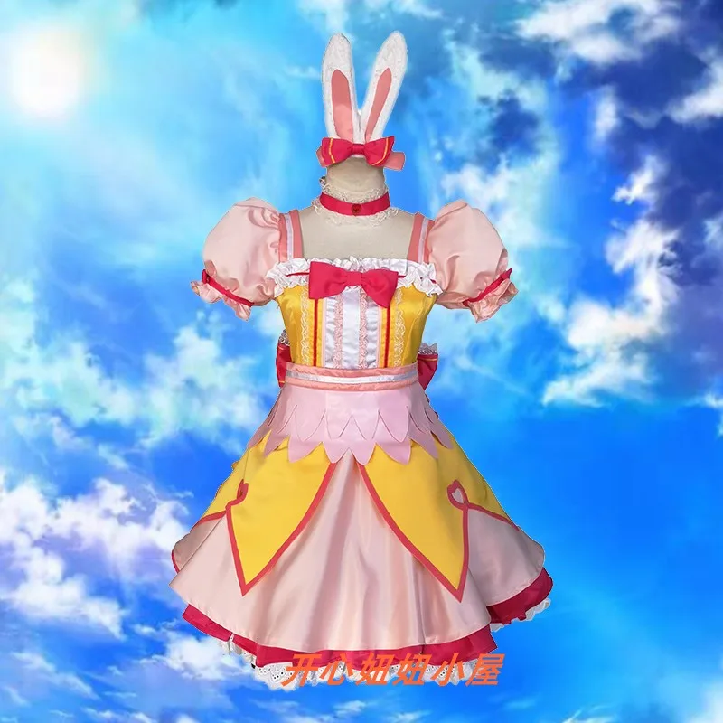 Аниме! IDOLM @ STER Золушка для девочек Абэ Нана мечта кролик Пробуждение Прекрасный платье форма косплэй костюм Бесплатная доставка