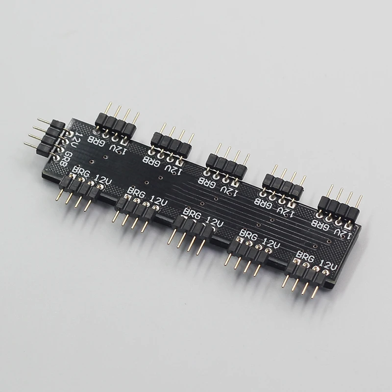 Motherboard RGB hub, 1 point 10 sub connector, computer motherboard