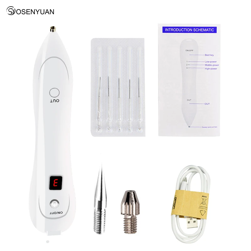 

Blakchead Spot Mole Removing Blackhead Removal Tattoo Freckle Removal Pen Safe Beauty Machine