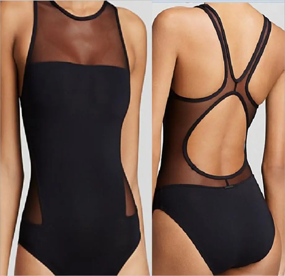 2017 Women Plus Sexy Push up Bra Black bikini swimsuit Siamese Bikini Bathing Swimwear Suit Trikini Neck around Beach Party Suit plus-size-black-swimsuit : image 2017 Women Plus Sexy Push up Bra Black bikini swimsuit Siamese Bikini Bathing Swimwear Suit Trikini Neck around Beach Party Suit plus-size-black-swimsuit