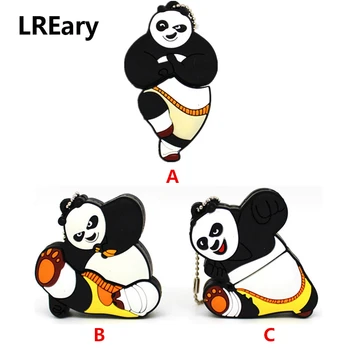 

Cartoon funny 3 style kungfu Panda usb flash drive Pen drive memory U stick pendrive external storage 32GB/16GB/8GB/4GB/128MB