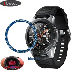 Шестерня S3 рамка для samsung Galaxy Watch 46 мм 42 мм металлический ободок кольцо клеющаяся крышка против царапин Смарт-часы аксессуары