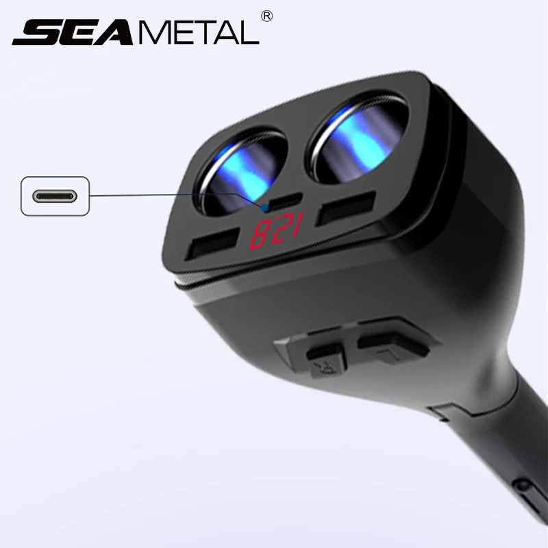 

Cigarette Lighter Charger Splitter 12V - 24V Car Phone Charge Type C Charger QC 3.0 Quick Charge USB Auto Mobile Phone Socket