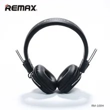 Наушники remax с высокой совместимостью hi-fi звук стерео музыкальные наушники с микрофоном гарнитура тип головная повязка Смарт шумоподавление RM-100H